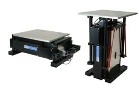 APS 400 with calibration table in horizontal and vertical alignment