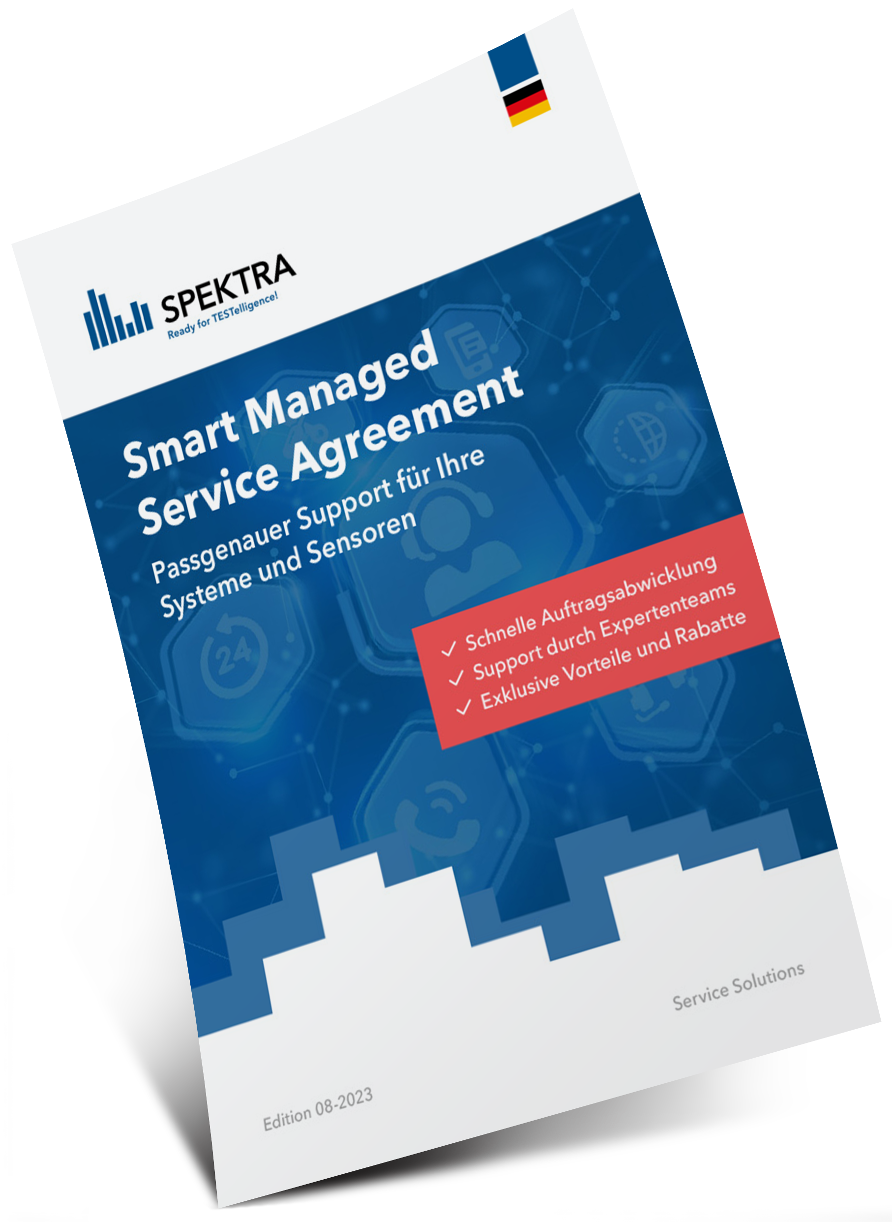 3D Ansicht des Flyers zu Smart Managed Service Agreement